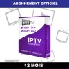 SUBTV IPTV ABONNEMENT 12 MOIS